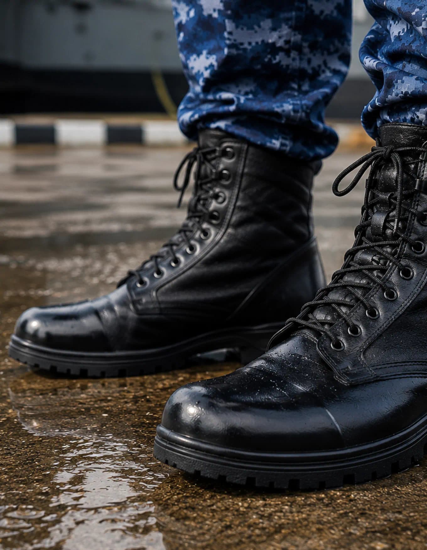 Boots on the ground during a Nigerian Navy field exercise