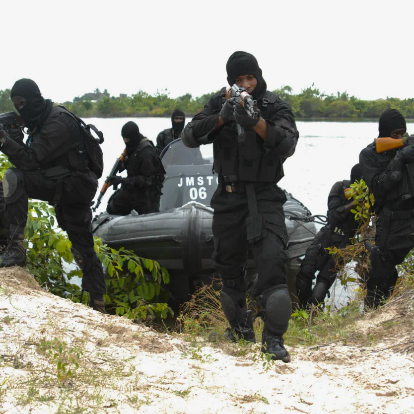 Navy recruits in training